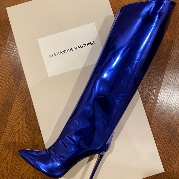 alexandre vauthier blue boots . Size 37 - Picture 3 of 3